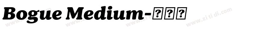 Bogue Medium字体转换
